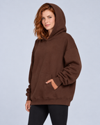 Ellis & Rowe oversized hoodie — Brown — studio view 2