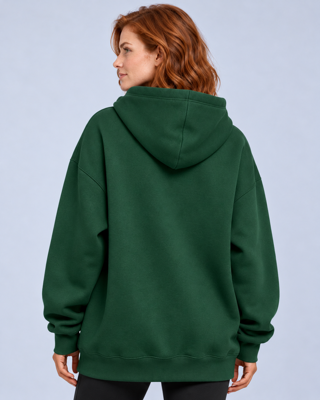 Ellis & Rowe oversized hoodie — Olive Green — studio view 14