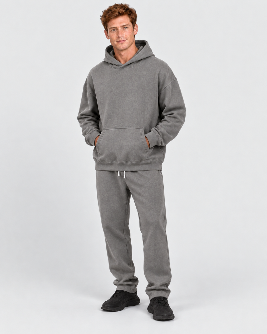 Ellis & Rowe grayhoodie garment front view