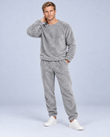 Men’s Fleece Loungewear Set – Soft Jumper & Trousers